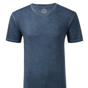 Four41 Hipster Longline Short-Sleeved Pigment T-Shirt Navy